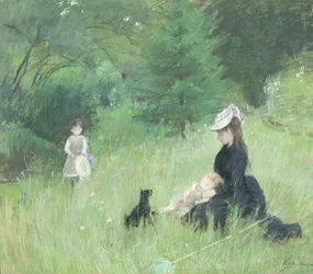 En un parque, c.1874